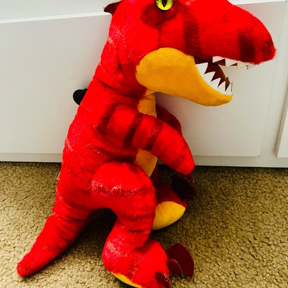 Build-A-Bear Red Velociraptor - Strawberry Heart - Picture 3 of 3
